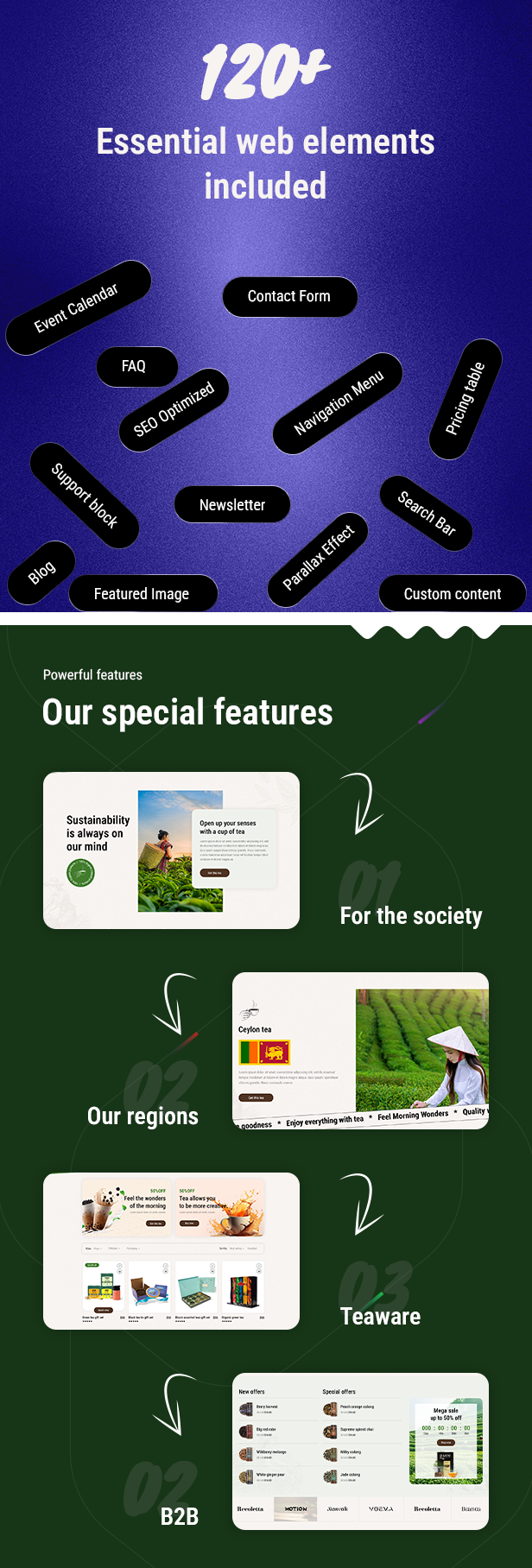 Teaco -  Tea Company & Organic Store WordPress Theme